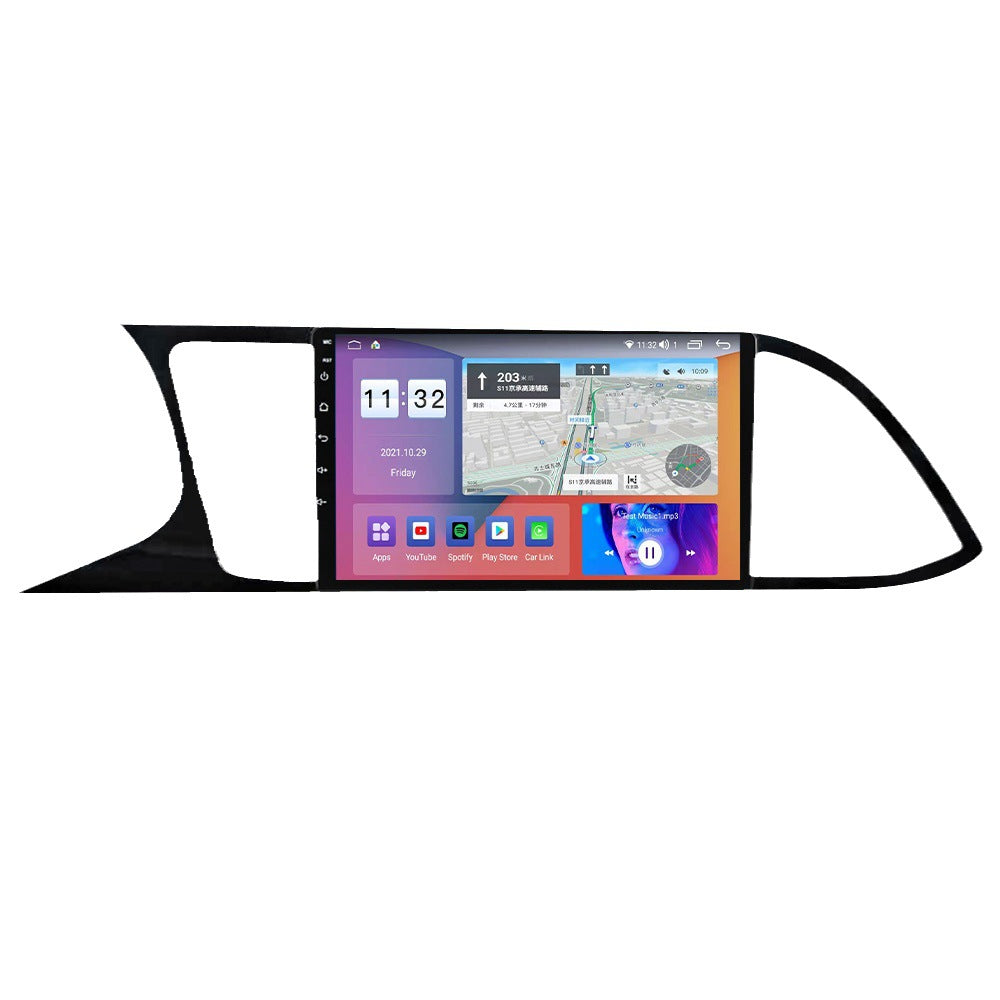 Suitable for 12-18 seat leon car large screen android navigator wireless carplay