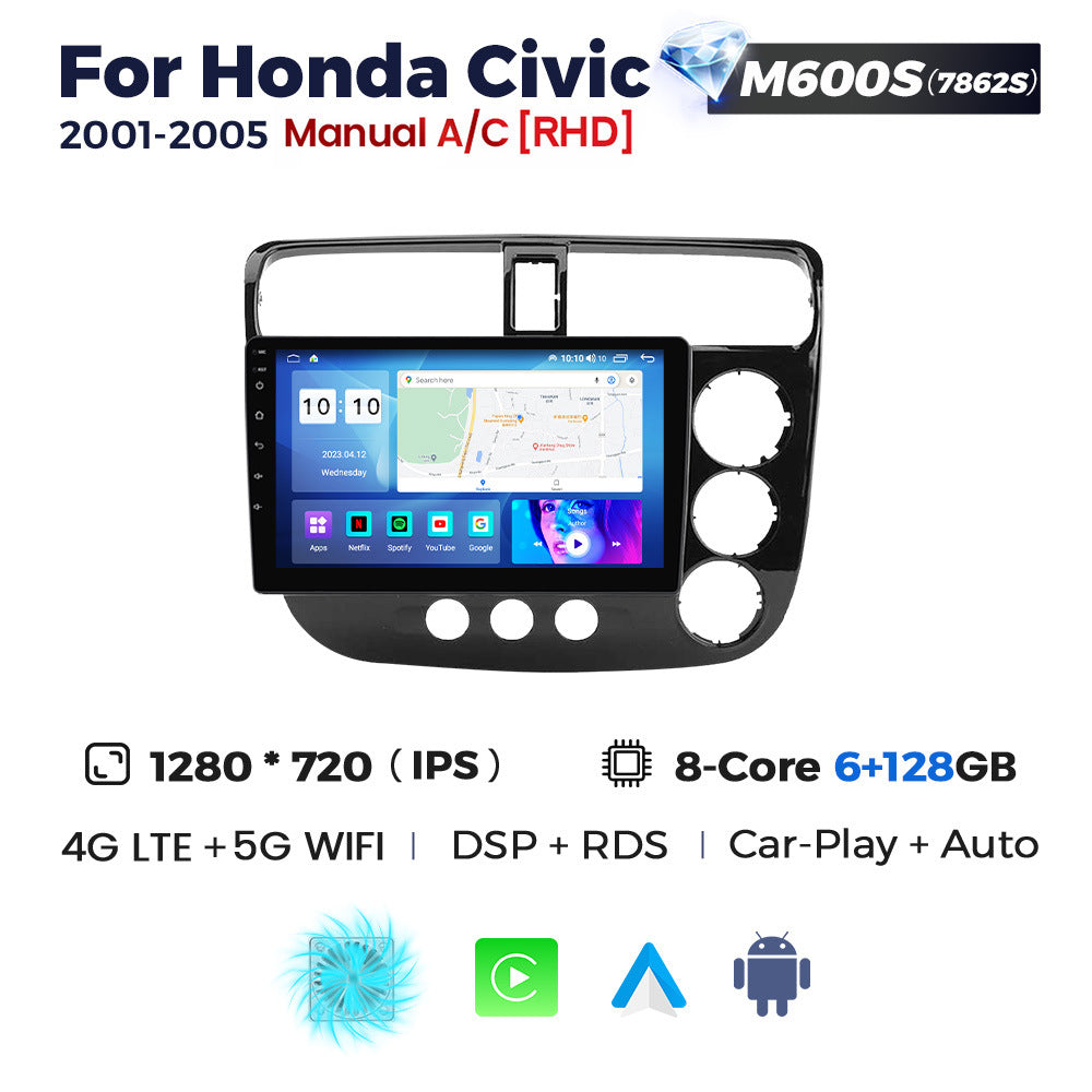 Suitable for honda civic 2000-2006 honda civic android car central control navigator bt5.0