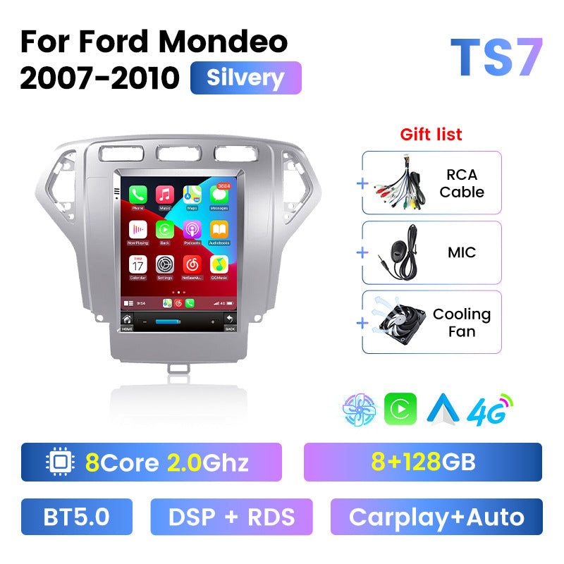 Suitable for 2007-2010 ford mondeo vertical screen android navigation, reversing camera car navigation system / long version