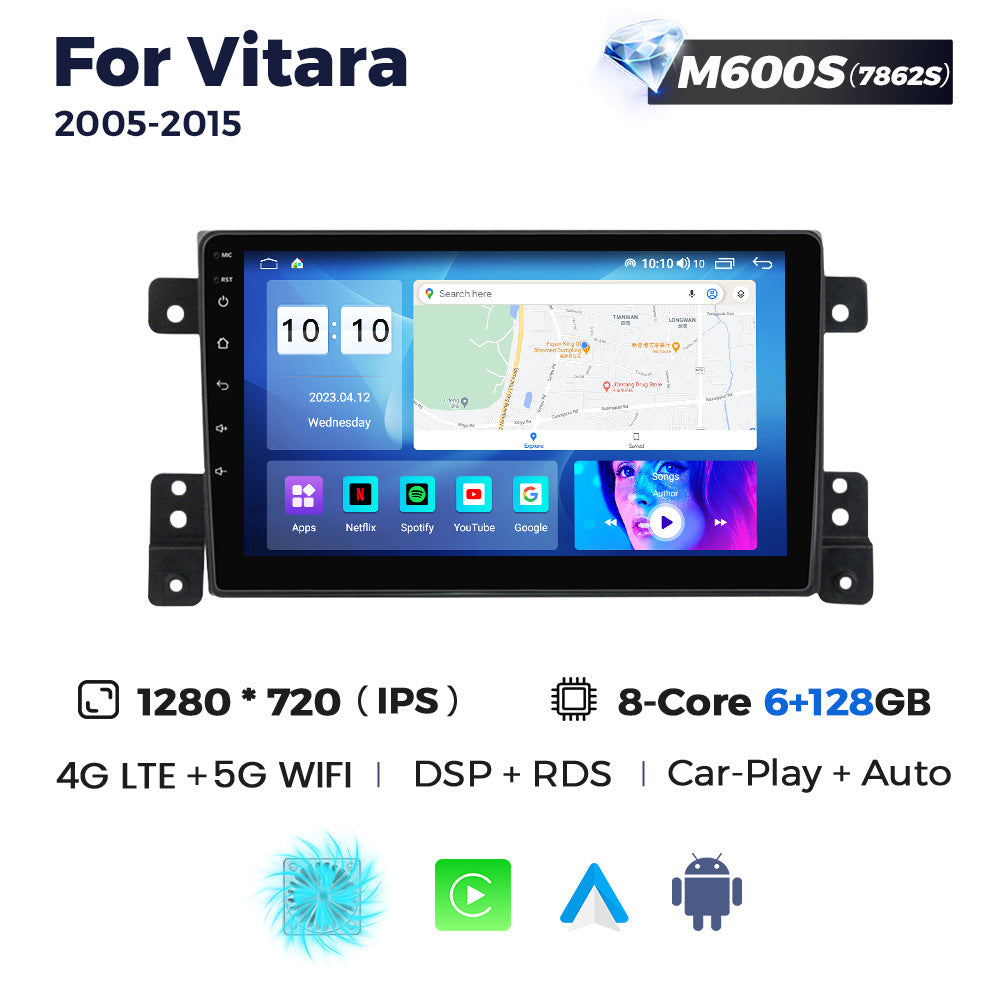 Suitable for suzuki vitara 05-13 car central control gps navigation android carplay