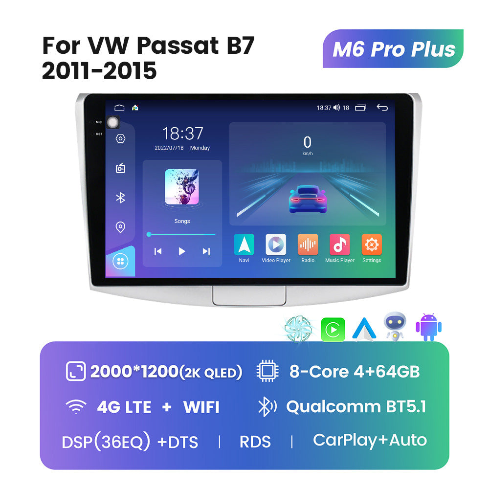Suitable for Volkswagen CC Passat Maiteng 11-15 modified Android large-screen central control car machine navigation M6Pro