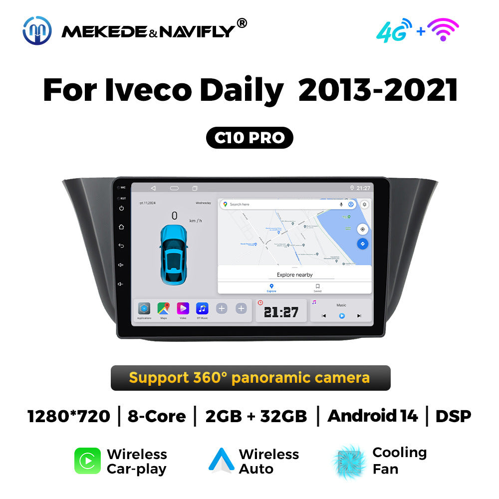 Suitable for iveco daily 2013-2021 iveco deli vehicle android central control navigation/intelligent