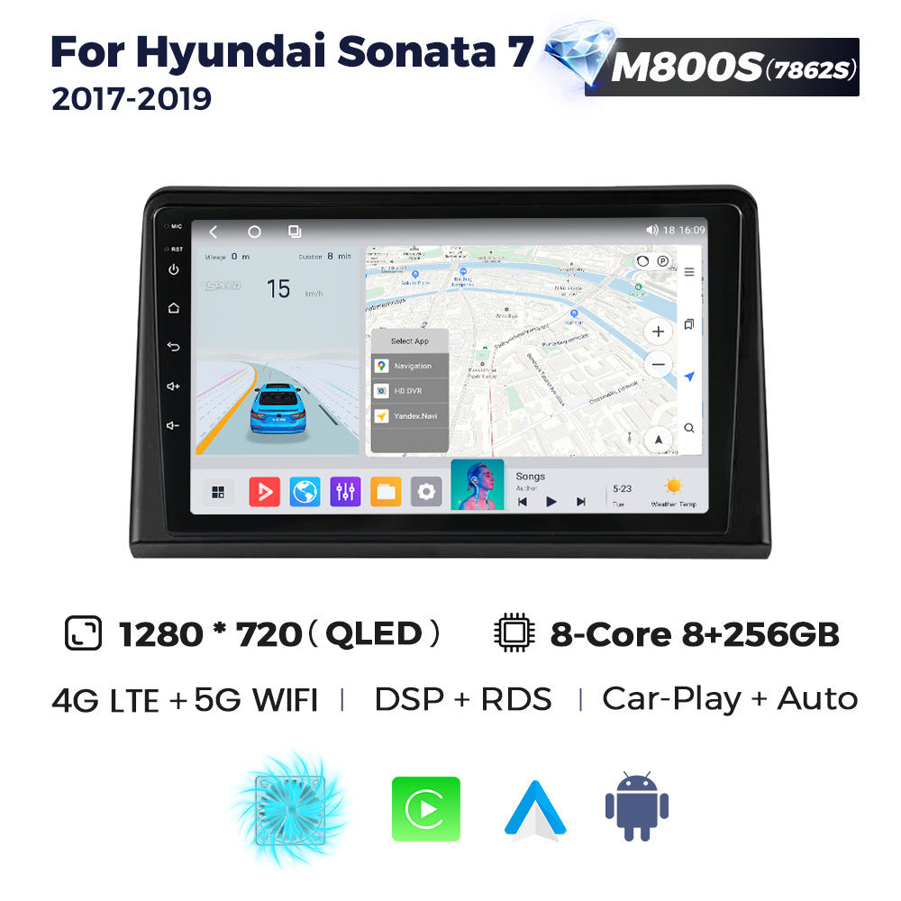 Suitable for sonata 7 2017-2019 hyundai sonata nine car central control android navigation carplay