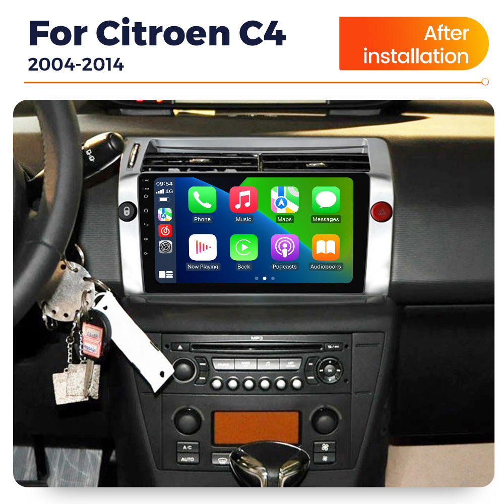 Suitable for 04-11 citroen sega c4 citroen c4 android car navigation wireless carplay
