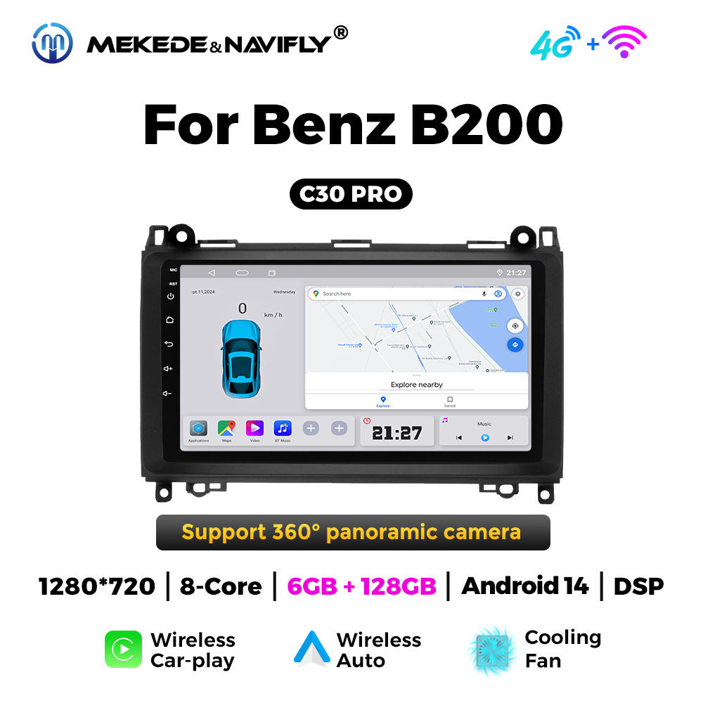 Suitable for Mercedes-Benz B200 W639Vito Android large screen central control car navigation radio screen carplay