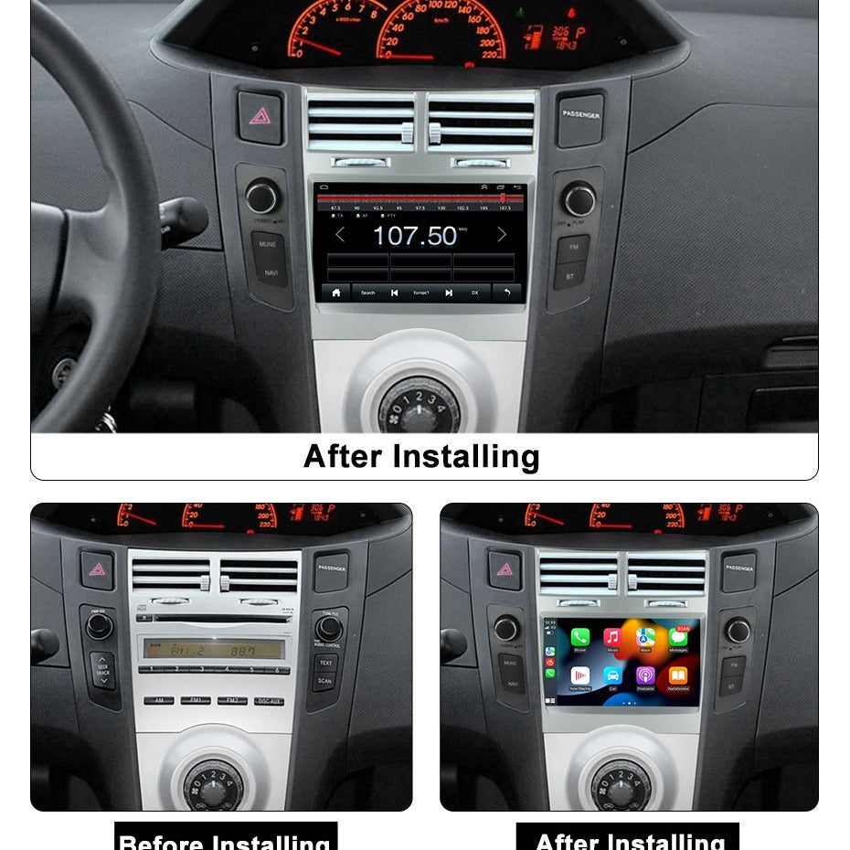 Suitable for toyota yaris 2005-2012 toyota yaris original car style grids button android navigation