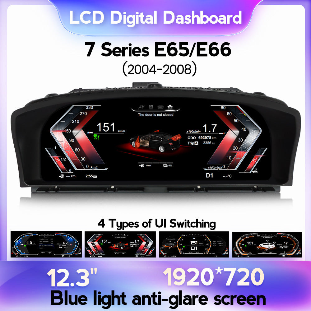 Suitable for bmw e65/e66 2004-2008 bmw e65 central control upgrade restoration lcd instrument display