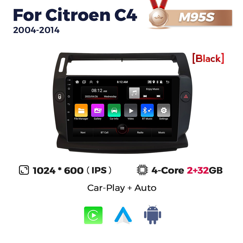 Suitable for 04-11 citroen sega c4 citroen c4 android car navigation wireless carplay