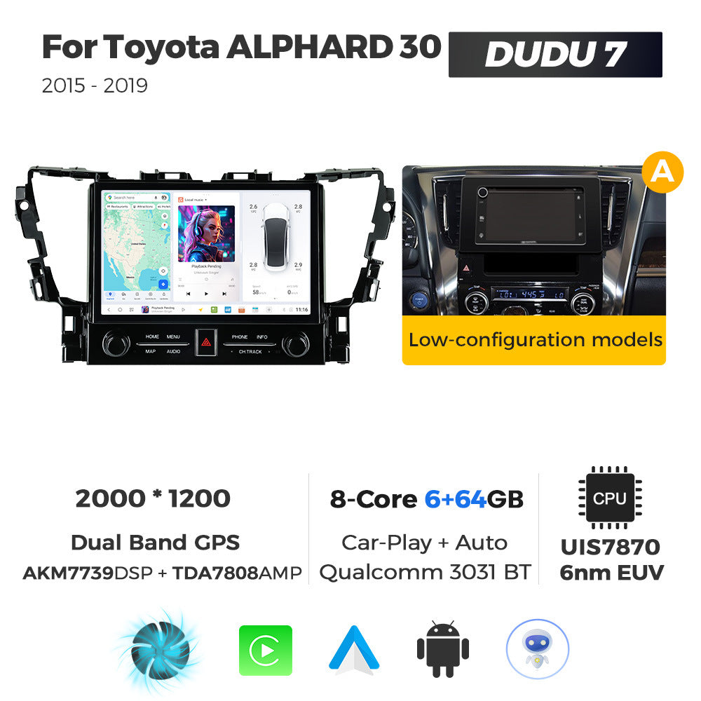 Suitable for toyota alphard 30 2015-2019 toyota alphard 11.5inch dudu7 dudu