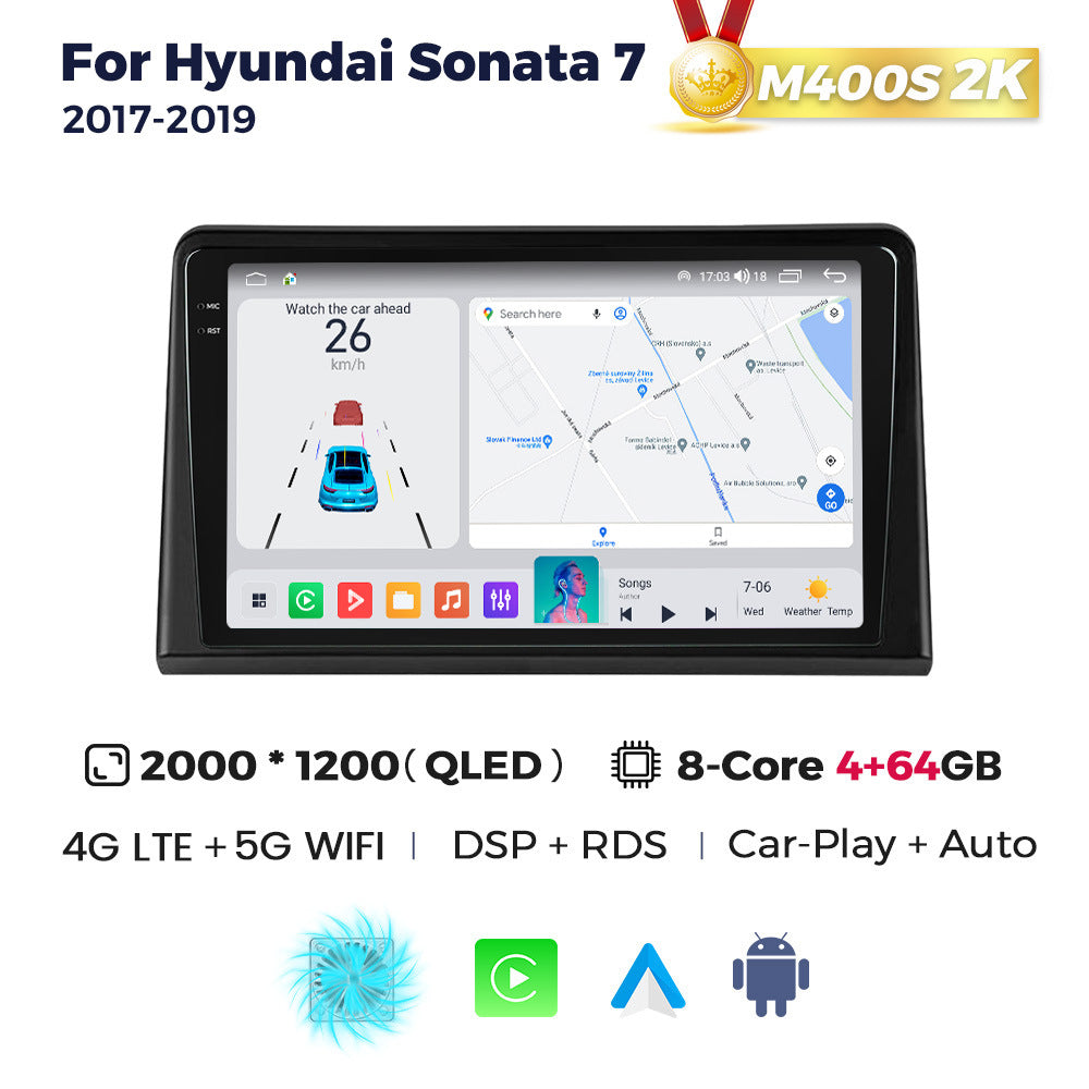 Suitable for sonata 7 2017-2019 hyundai sonata nine car central control android navigation carplay