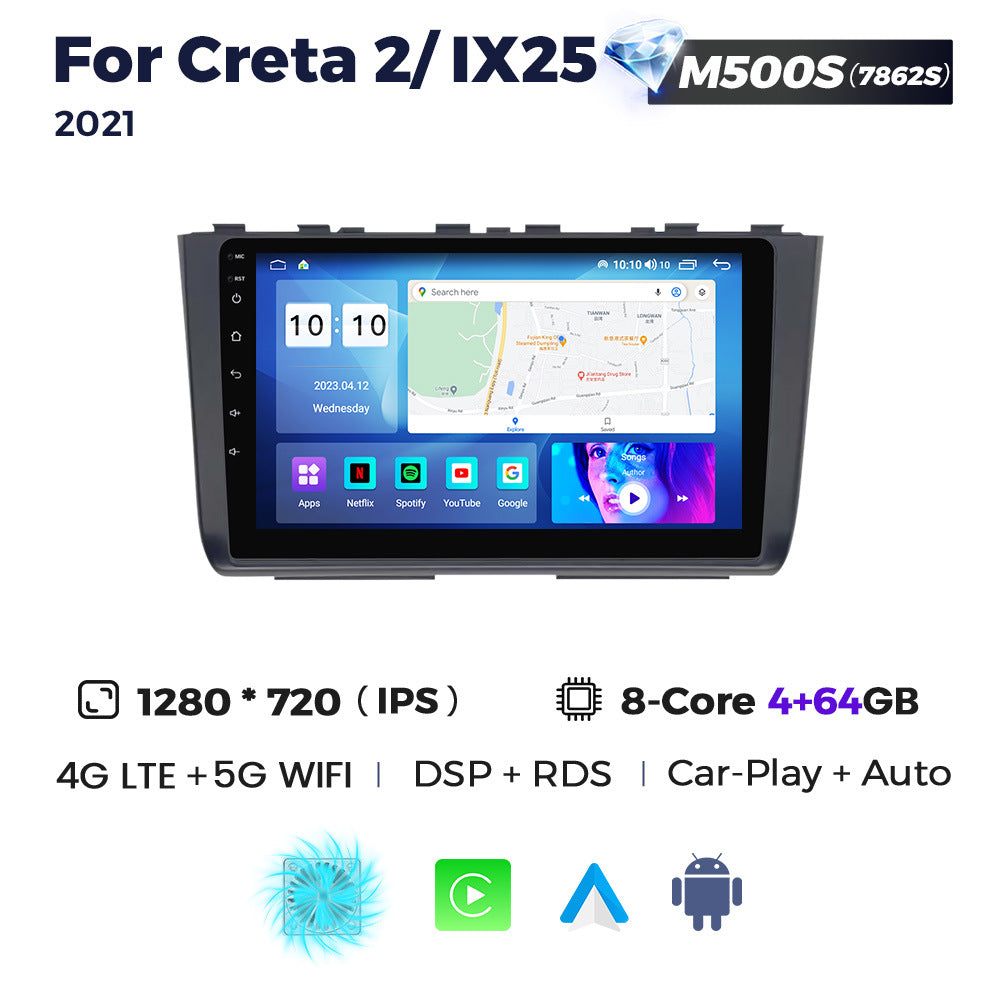 Compatible with Hyundai Creta2 IX25 2021 Android Large Screen Central Control Navigation Radio 8+256G
