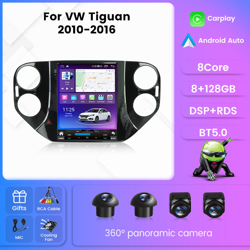 Suitable for 2010-2016 tiguan volkswagen vertical screen android navigation head unit with wireless carplay