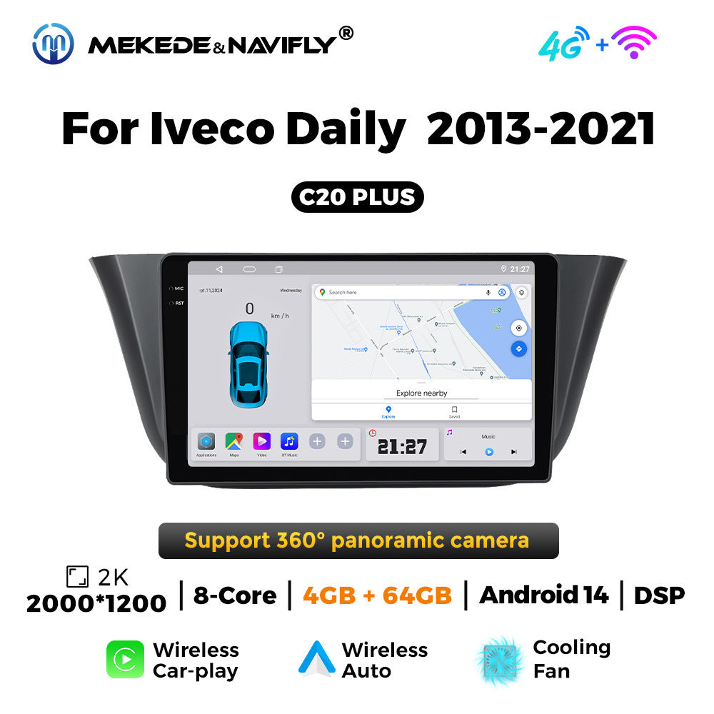 Suitable for iveco daily 2013-2021 iveco deli vehicle android central control navigation/intelligent