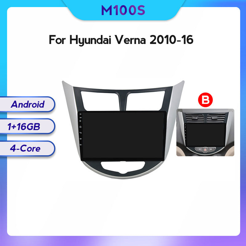 Compatible with Hyundai Verna 10-16 models Android large screen central control in-car navigation screen 128