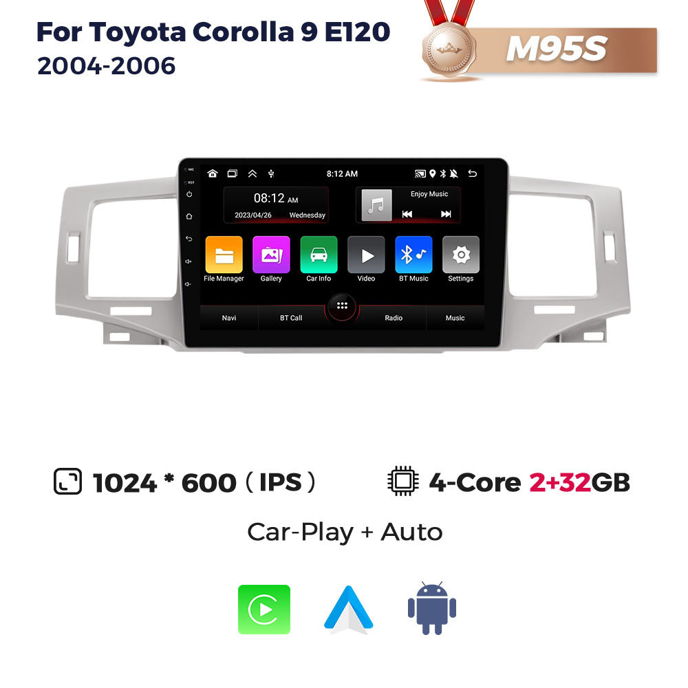 Suitable for toyota corolla 9 e120 2004-2006 car android navigation