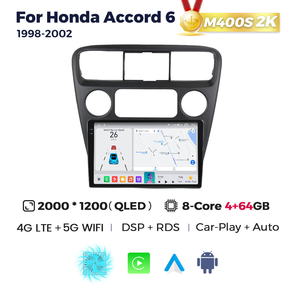 Suitable for 98-02 honda sixth generation accord accord6 android large screen car navigation wireless carplay