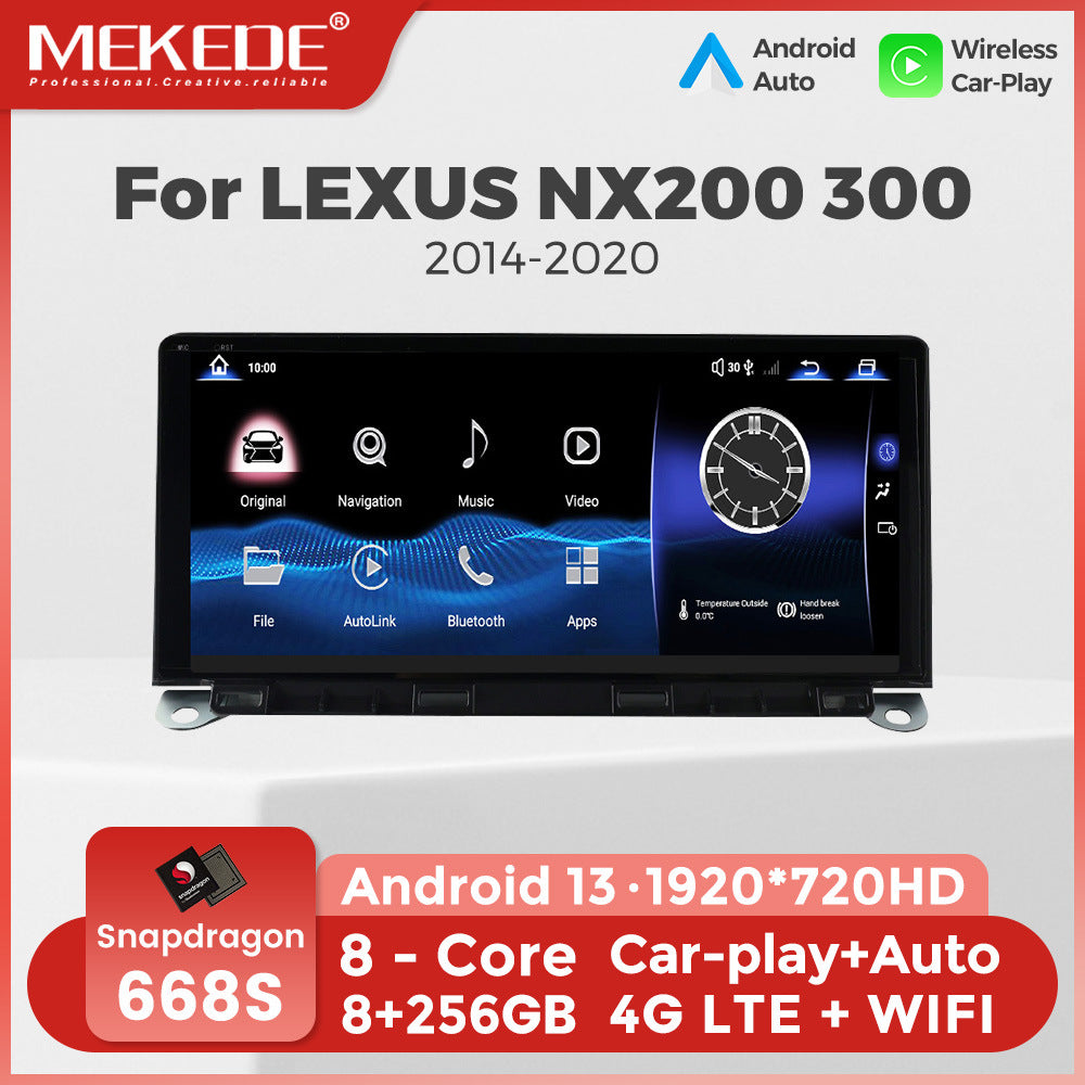 Suitable for lexus nx200 300 2014-2020 lexus nx restoration large screen android navigator
