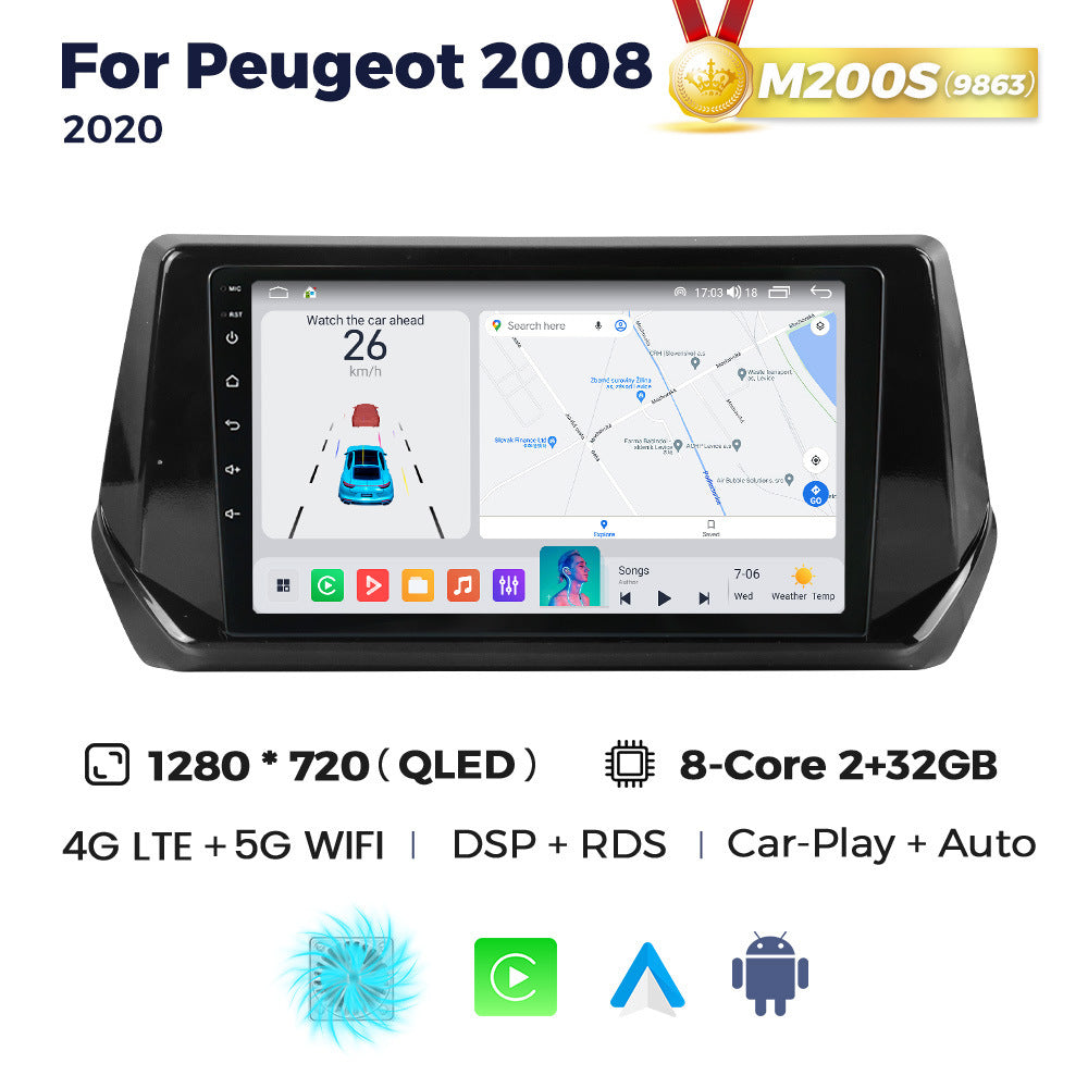 Suitable for peugeot 2008 2020 peugeot 2008 restoration smart android large screen car navigation device