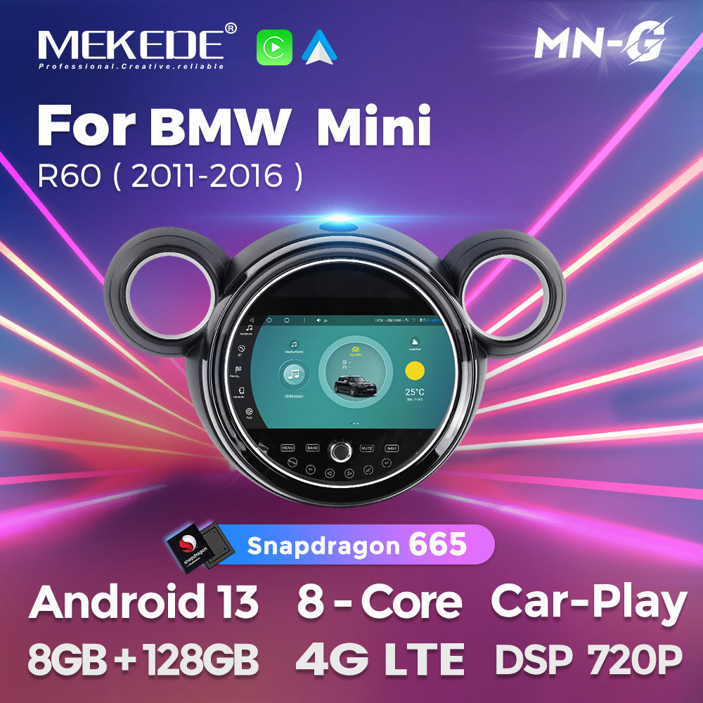 Applicable to BMW MINI 2010-2016 Android large screen central control car navigation Bluetooth Carplay