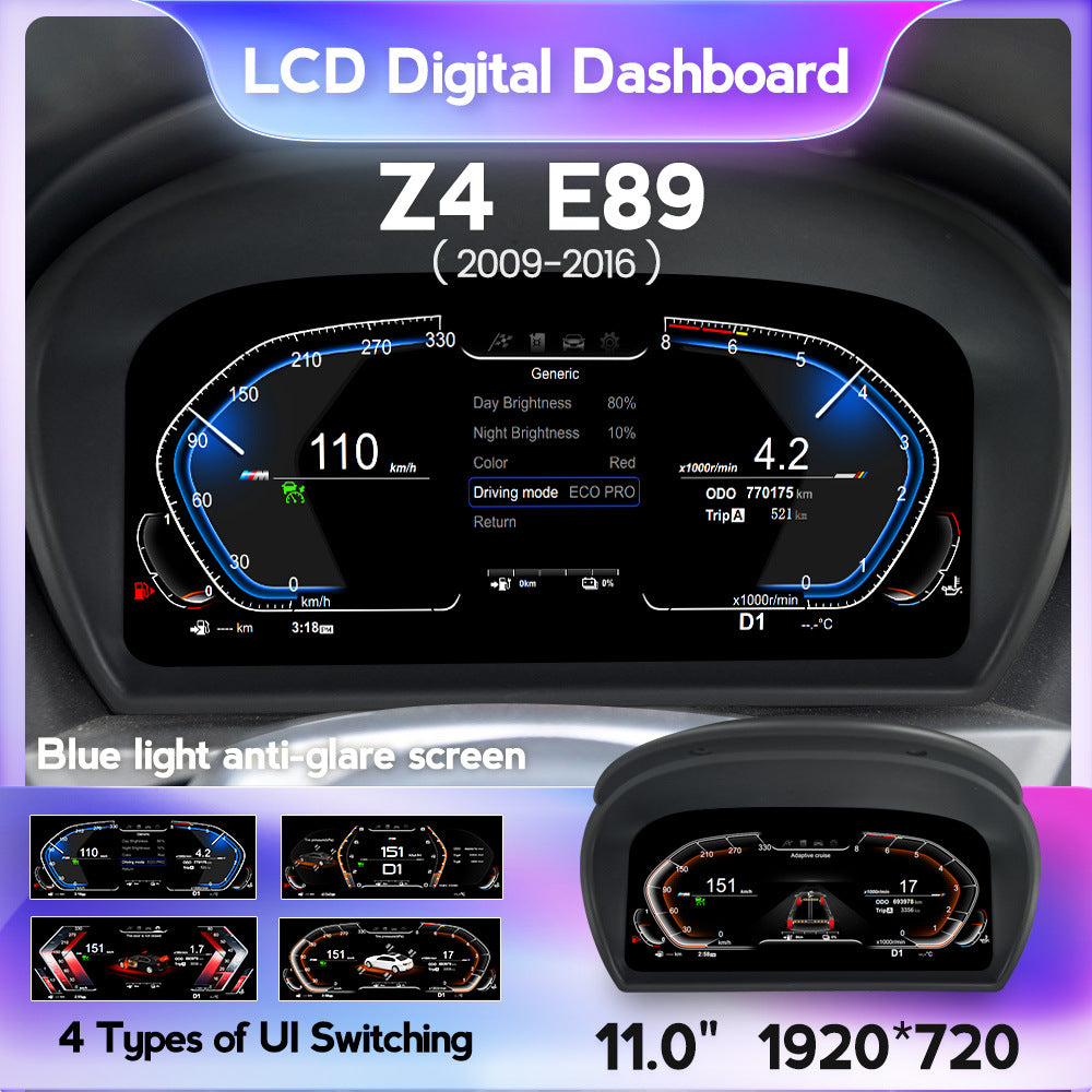 Suitable for bmw z4-e89 2009-2016 bmw z4-e89 restoration upgraded lcd instrument display