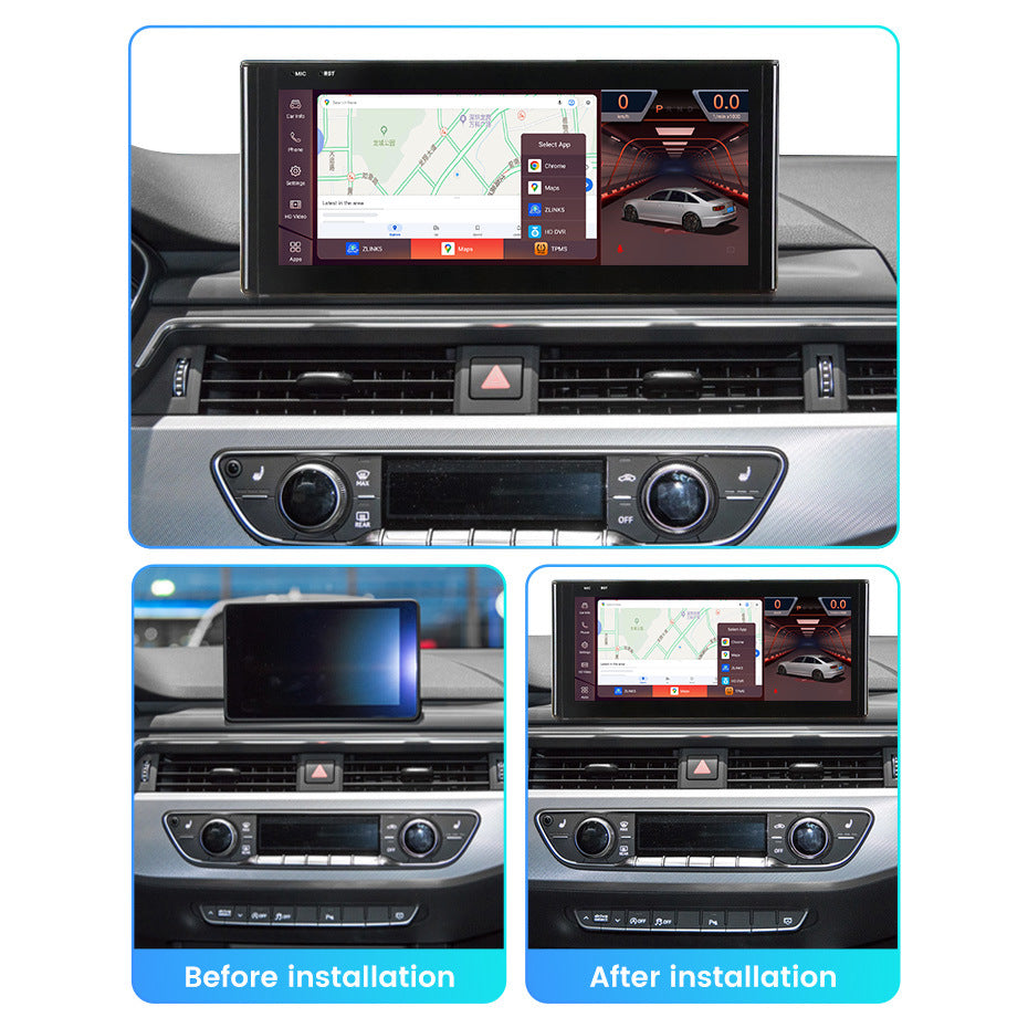 Suitable for audi a4 a4l 2016-2020 and audi a6 upgrade to qualcomm android large screen navigation system