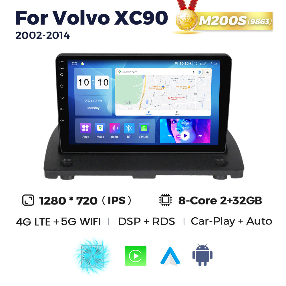 Compatible with Volvo XC90 2002-2014 Android Large-Screen Central Control Navigation Radio 8+256G