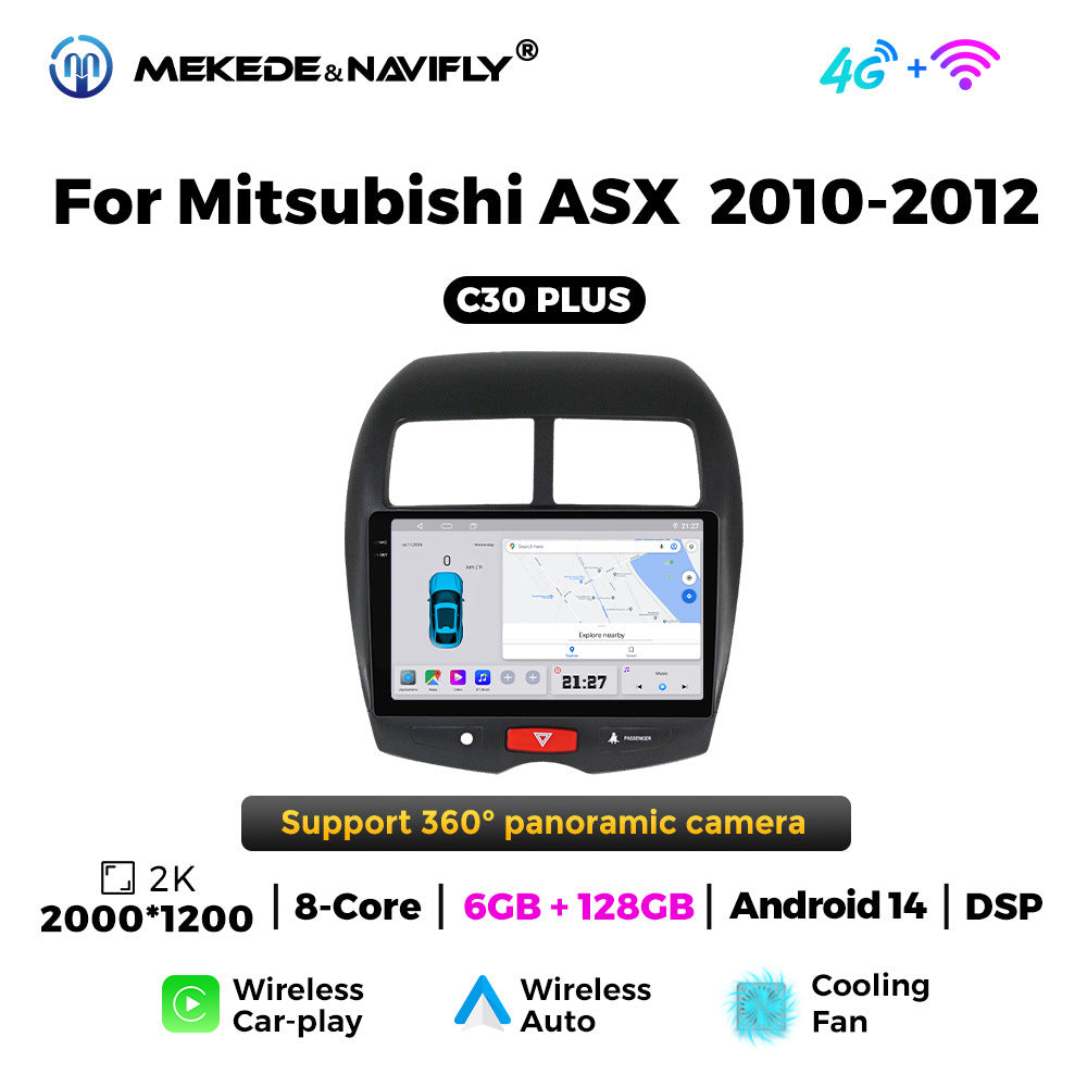 Compatible with Mitsubishi ASX 2010-2012 Android large screen, central control in-car navigation, radio screen, CarPlay