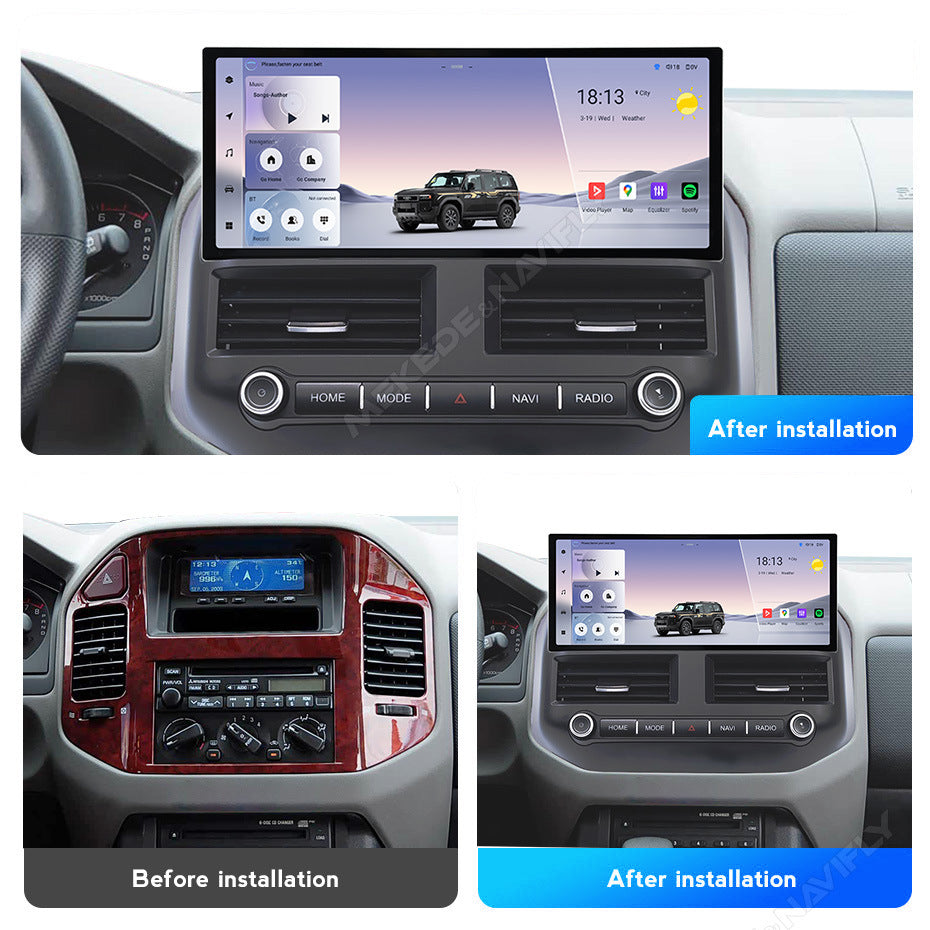 Suitable for mitsubishi pajero v73 2004-2011 pajero 12.3" android navigator