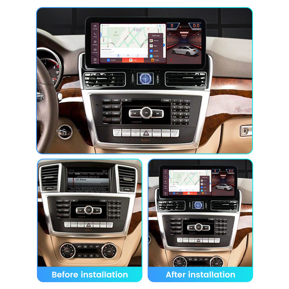 Suitable for benz ml gl 2012-2015 mercedes-benz ml original car restoration clock android large screen navigator