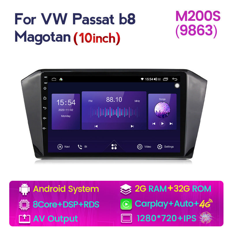 Suitable for volkswagen passat b8 magotan 2016-2020 models, in-car central control gps navigation wireless carplay