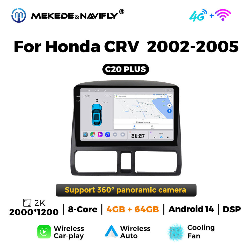 Applicable to Honda CRV 02-05 Android large screen central control car navigation radio screen