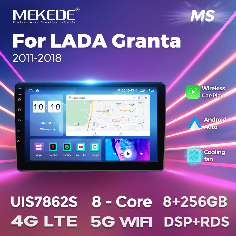 Suitable for single-spindle lada granta car android central control navigation system smart multimedia