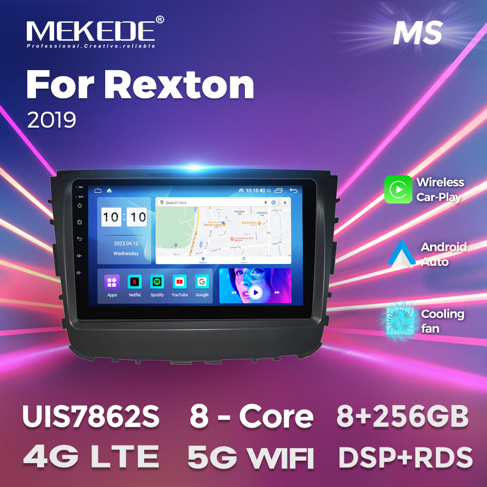Suitable for ssangyong rexton android large screen car navigation wireless carplay