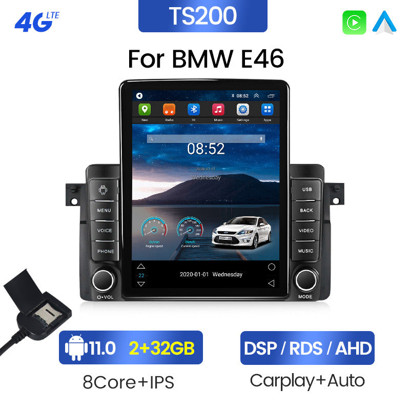 Suitable for bmw e46 99-05 m3 320i stone monument machine vertical screen car android navigator cross-border exclusive supply