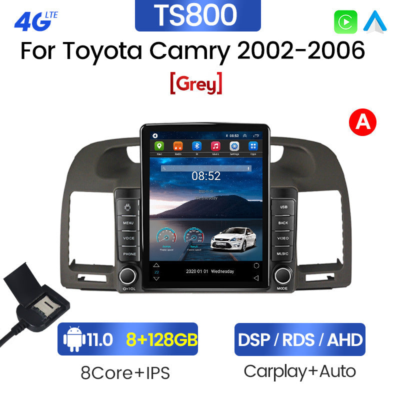 Suitable for toyota camry 2002-2006 nissan camry stone tablet vertical screen car android navigation