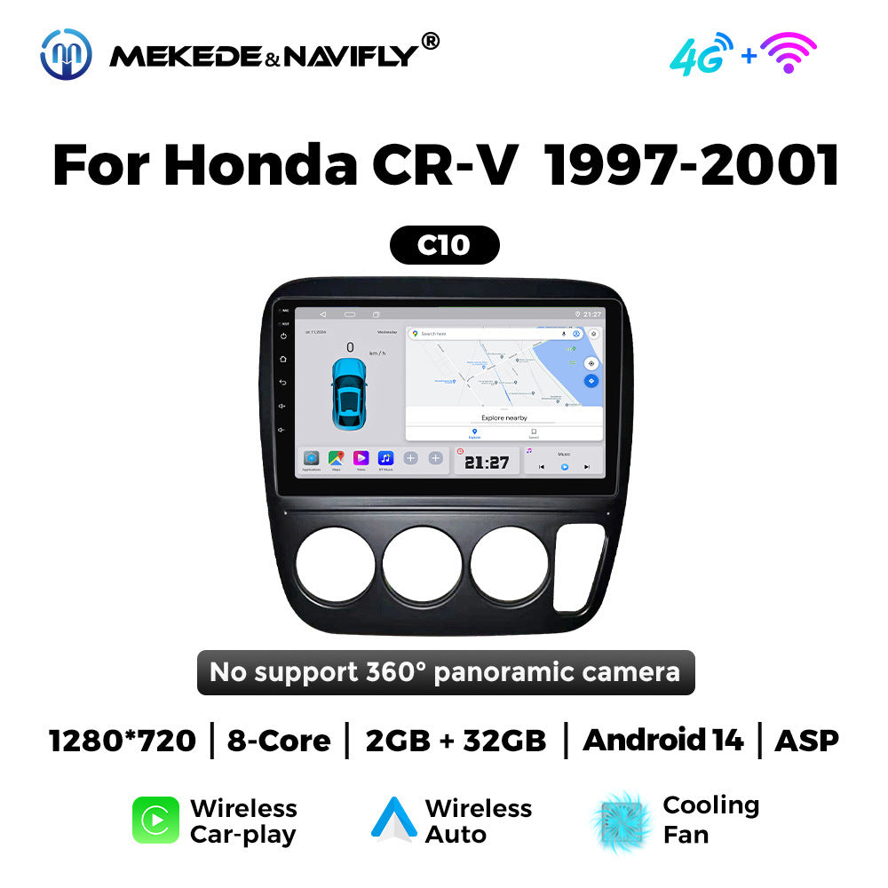Applicable to Honda CRV 97-01 Android large-screen central control car navigation radio screen