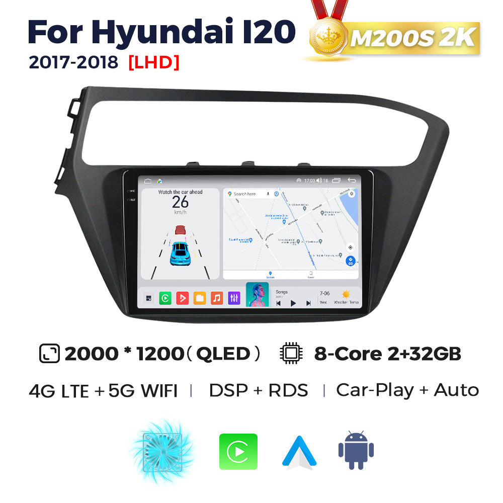 Suitable for hyundai i20 2017-2018, modern i20 retrofit smart android head unit car navigation system