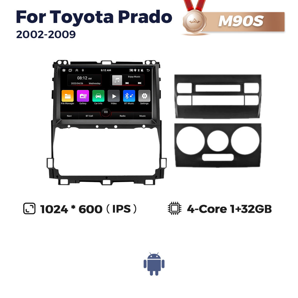 Suitable for toyota prado 2002-2009 toyota overbearing cruiser car large screen android navigator