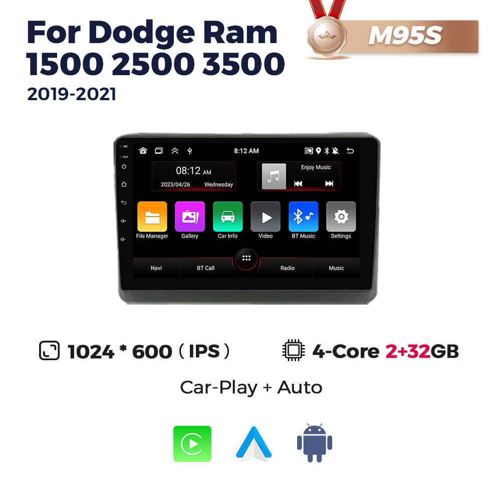 Suitable for dodge ram 1500 2500 3500 2019-2021 manual ac ram android navigation
