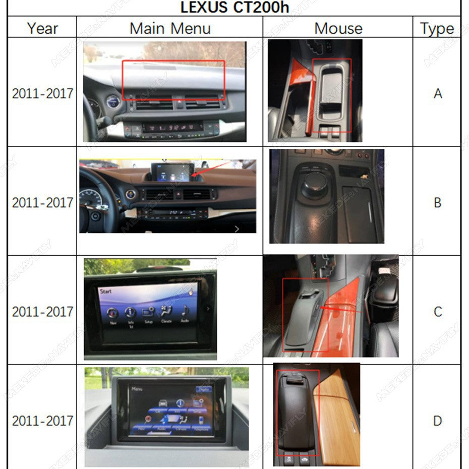 Suitable for lexus ct200h 2011-2017 lexus ct restoration large screen android smart navigator