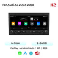 Applicable to Audi A4 2002-2008 button Android large screen central control navigation Bluetooth radio 10.25 inches