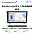 Applicable to Honda CRV 06-12 Android large screen central control car navigation radio screen Bluetooth Carplay