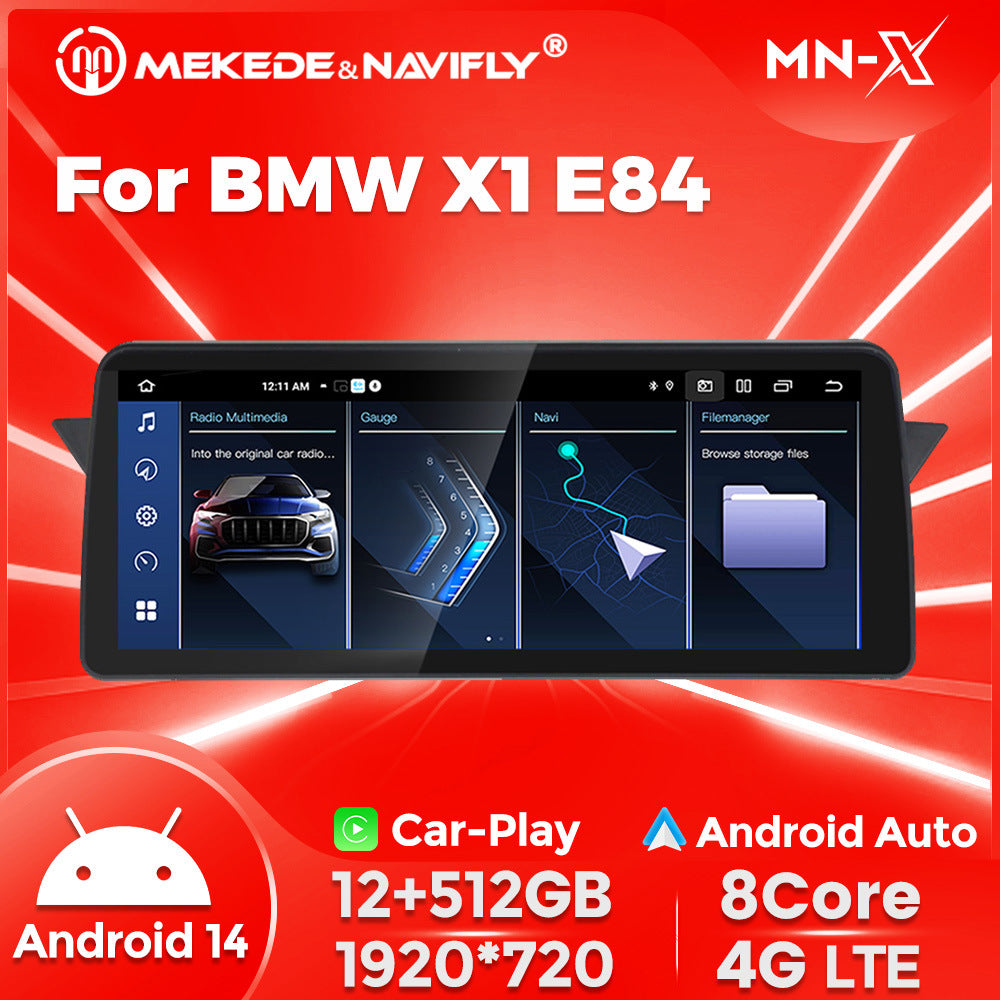 12.3-inch Compatible with BMW X1 E84 Android Central Control Large Screen GPS Navigation All-in-One Bluetooth CarPlay