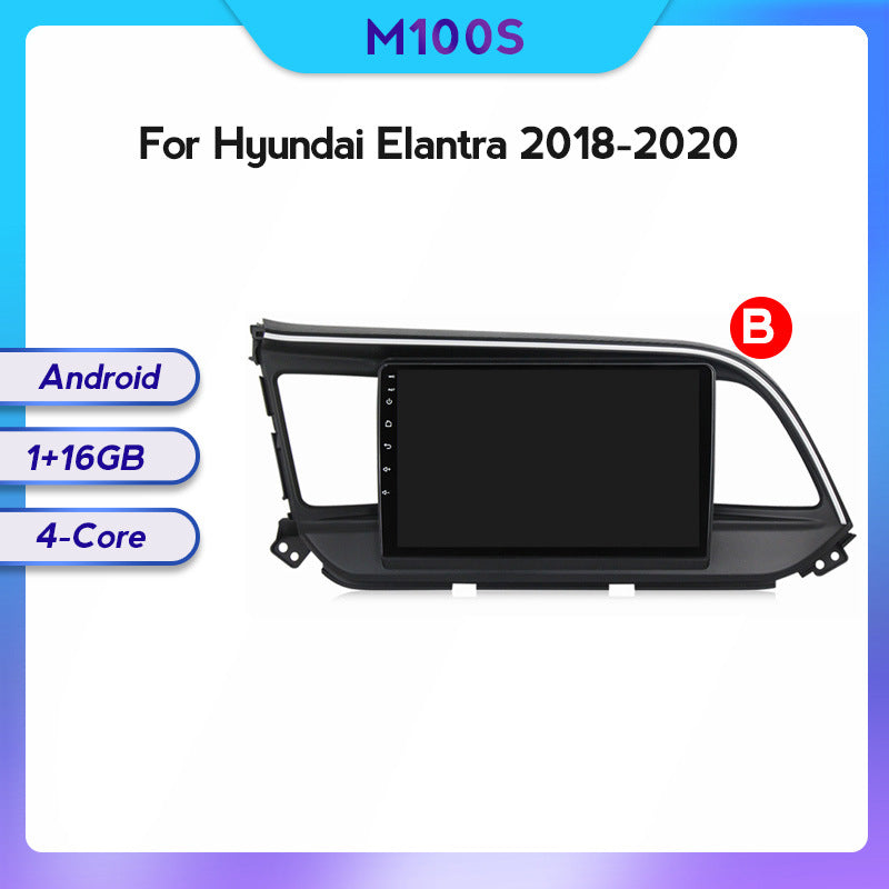 Suitable for modern Elantra 16-18 Android large screen central control car navigation screen 128