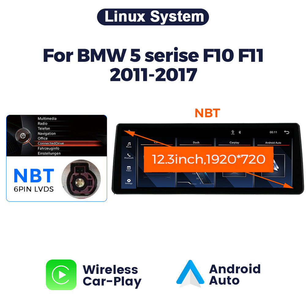 Suitable for bmw 5 series f10/f11 five series bmw 5 cic nbt linux wireless craplay