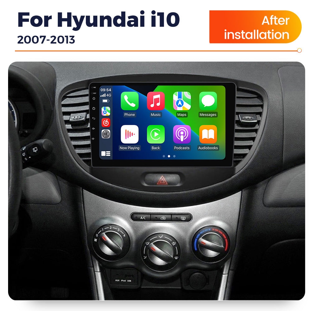 Suitable for modern HYUNDAI i10 07-13 Android large screen central control navigation radio 8 + 256G