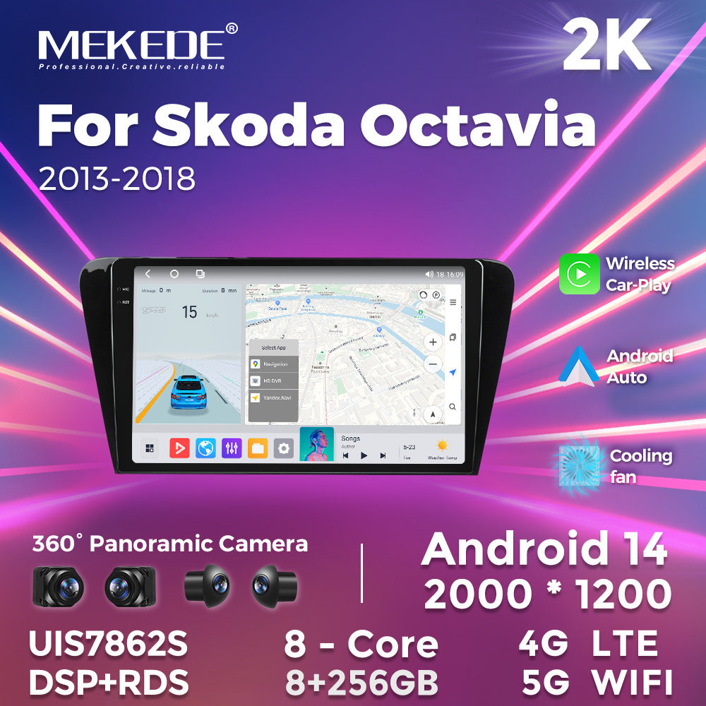 Suitable for 15-22 skoda octavia large screen android car central control gps navigation