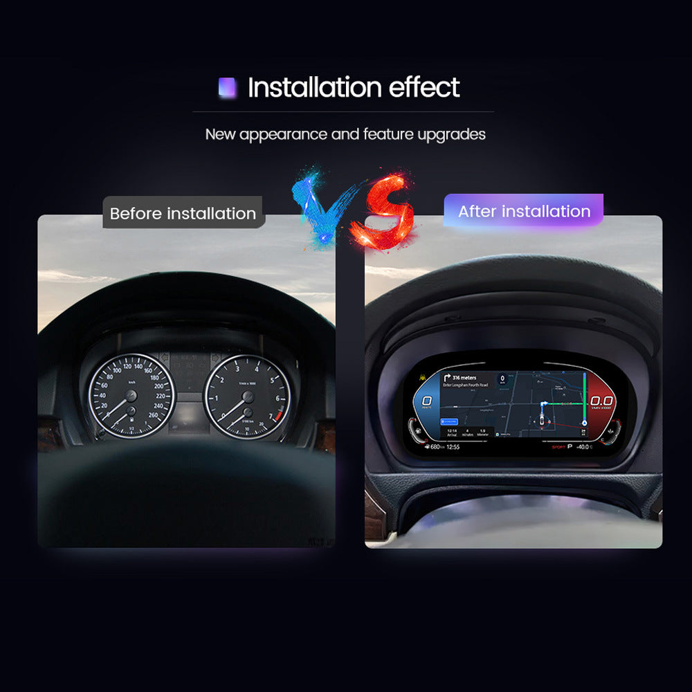 Applicable to BMW 3 Series E90/E91/E92/E93 Upgraded Full LCD Dashboard Wireless Carplay