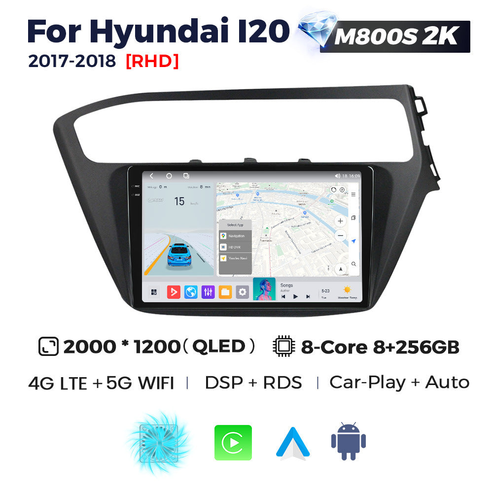 Suitable for hyundai i20 2017-2018, modern i20 retrofit smart android head unit car navigation system