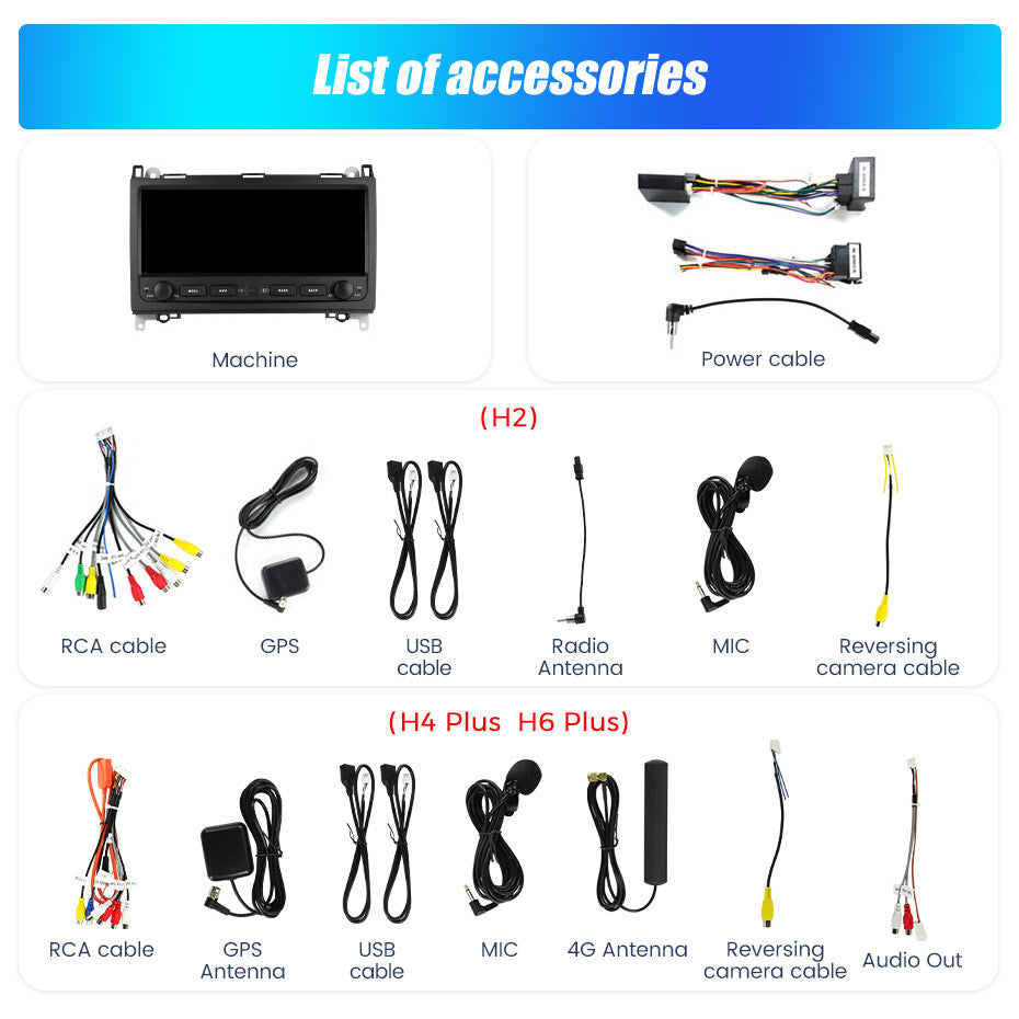 Applicable to Mercedes-Benz B-Class B200 Sprinter Android large screen central control navigation Bluetooth radio 10.25 inches